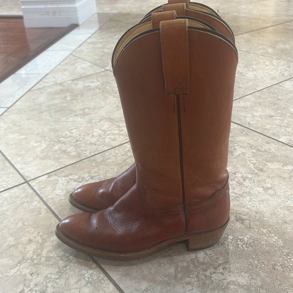 Frye Tall Boots BROWN excellent condition size 6 men’s/ size 8 women’s - Picture 4 of 6